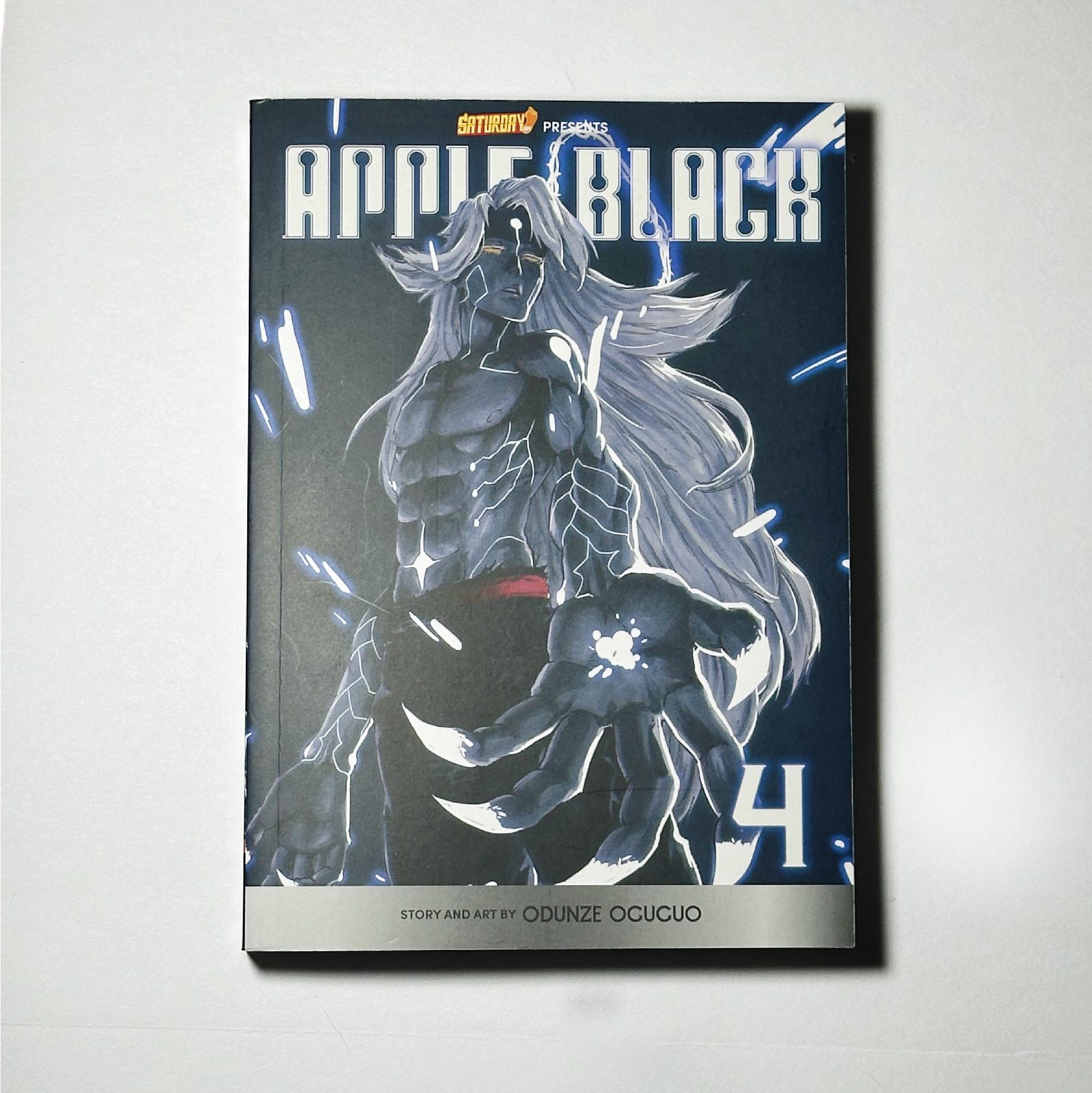 Printed cover on a desk