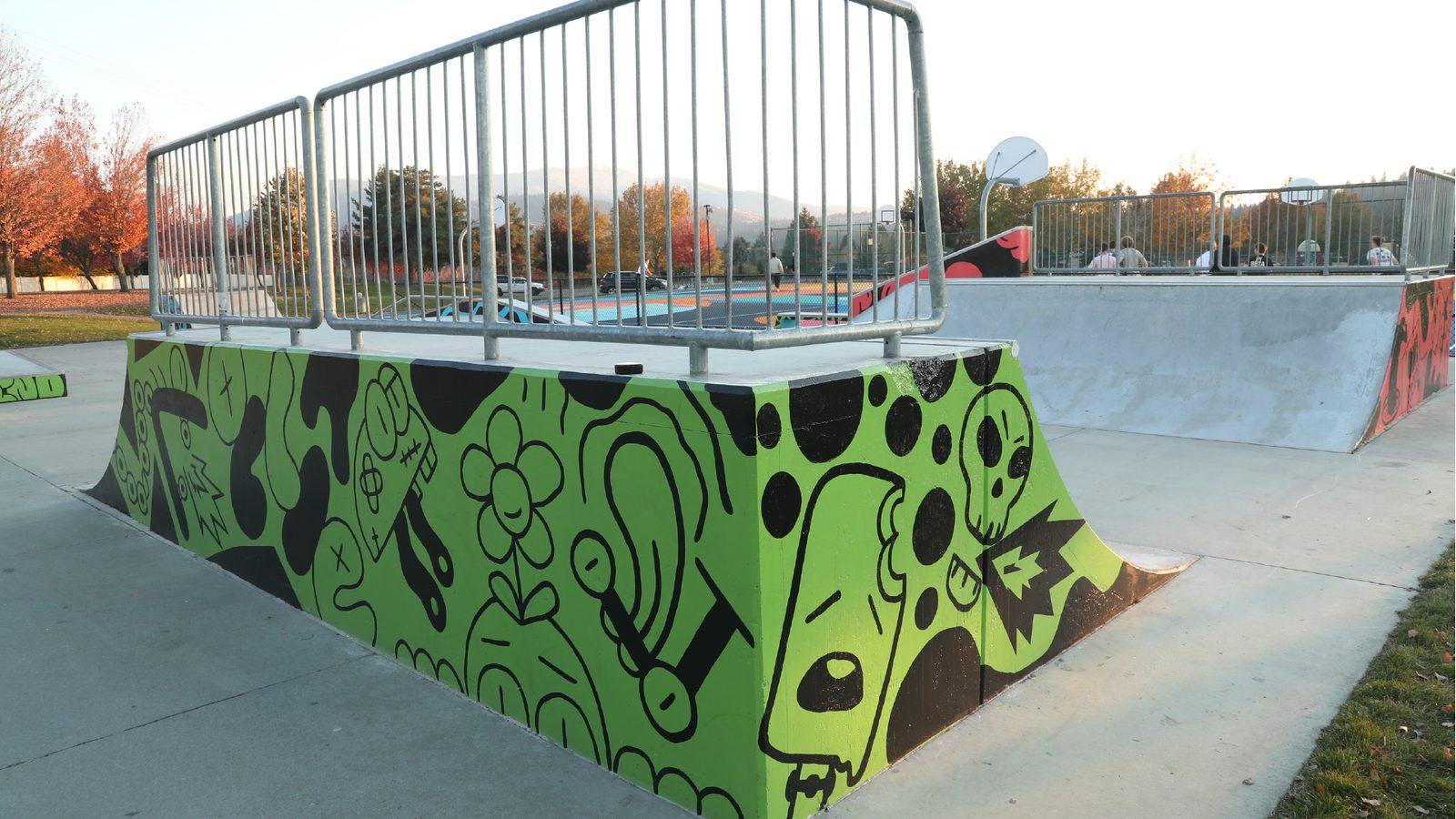 Ramp with the mural